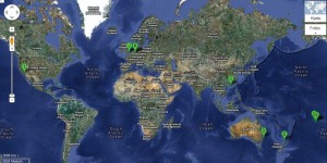 Weltreise Google Maps ohne Linien
